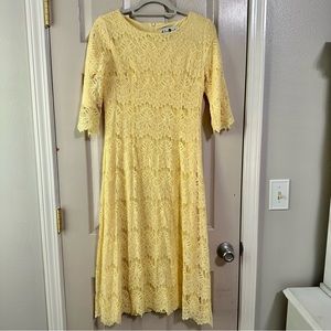 Dainty Jewell’s Yellow Night in Paris Women’s Dress